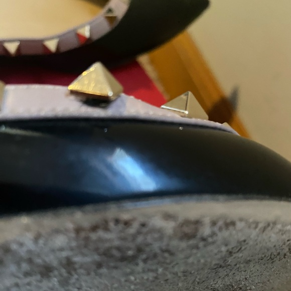 Valentino Garavani Rockstud Pointed Toe Ballerina Flat - Picture 12 of 13